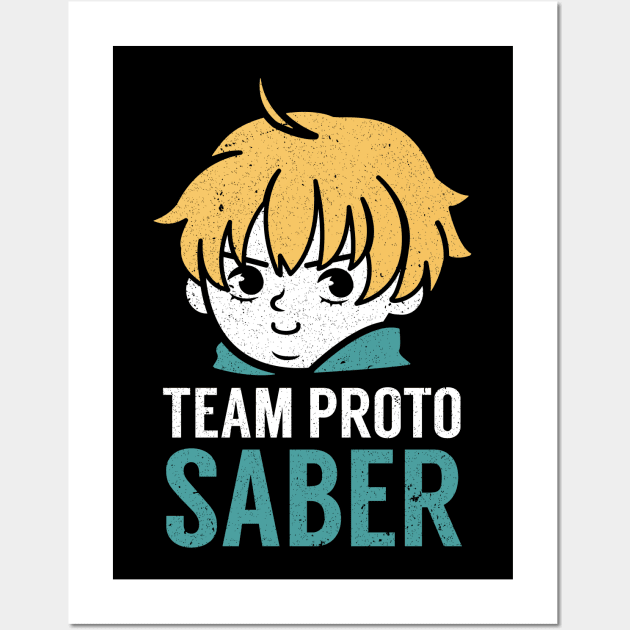 Team Proto Saber Wall Art by merch.x.wear